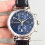 Swiss Grade Clone Da Vinci Chronorgaph 7750 Watch SS Blue Dial